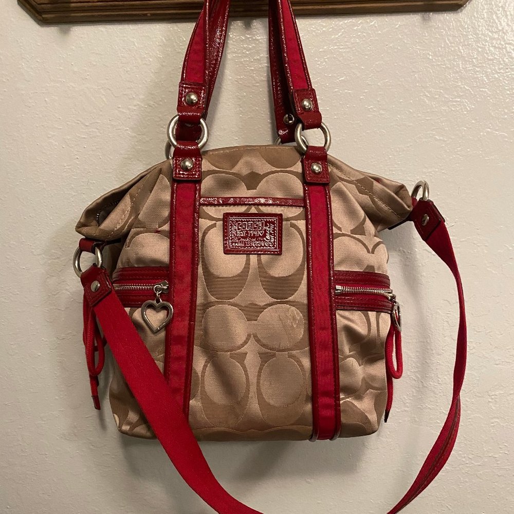 Coach Poppy Daisy Signature pocket Bag
